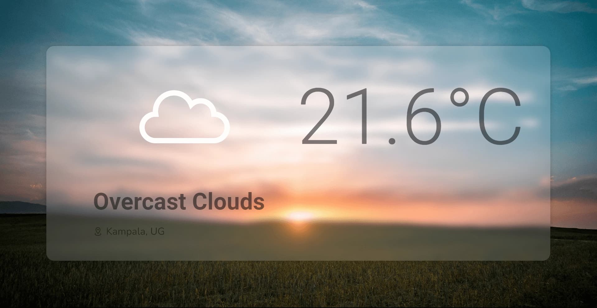 The Weather Application